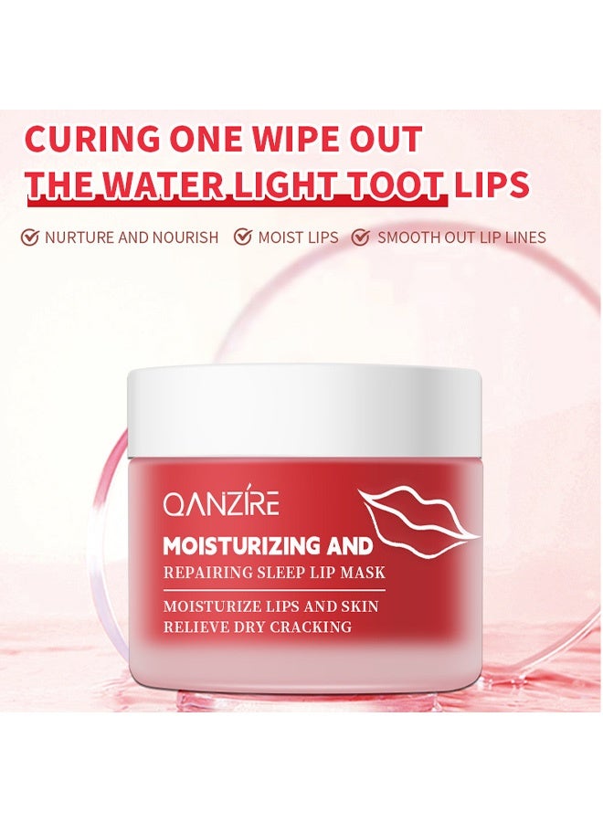 QANZIRE Moisturizing lip mask - Reduces lip lines and hydrates lips 20g - Image 2